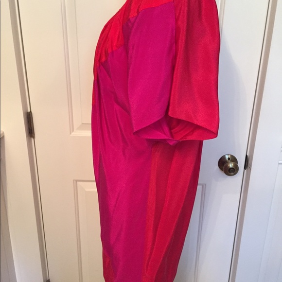 PHOEBE COUTURE DRESS BARBIE CORE MINI COLOR BLOCK PINK RED Size 2 - Picture 5 of 8